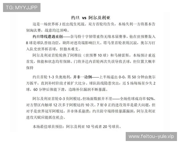 2026年世界杯约旦队与阿尔及利亚队的进攻能力全面分析与比赛前景展望